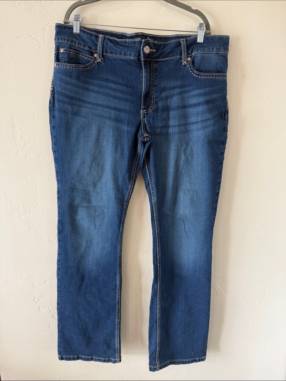 Wrangler Blue Denim Boot Cut Jeans